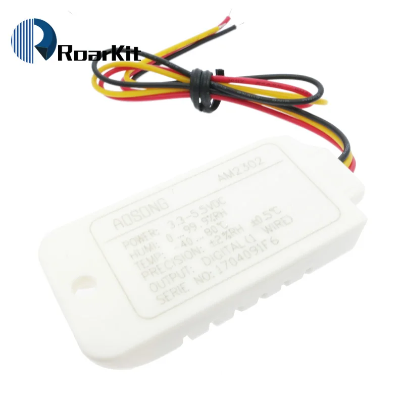 Sensor Digital de temperatura y humedad con cable DHT22/AM2302, AM2302B, 1 unidad