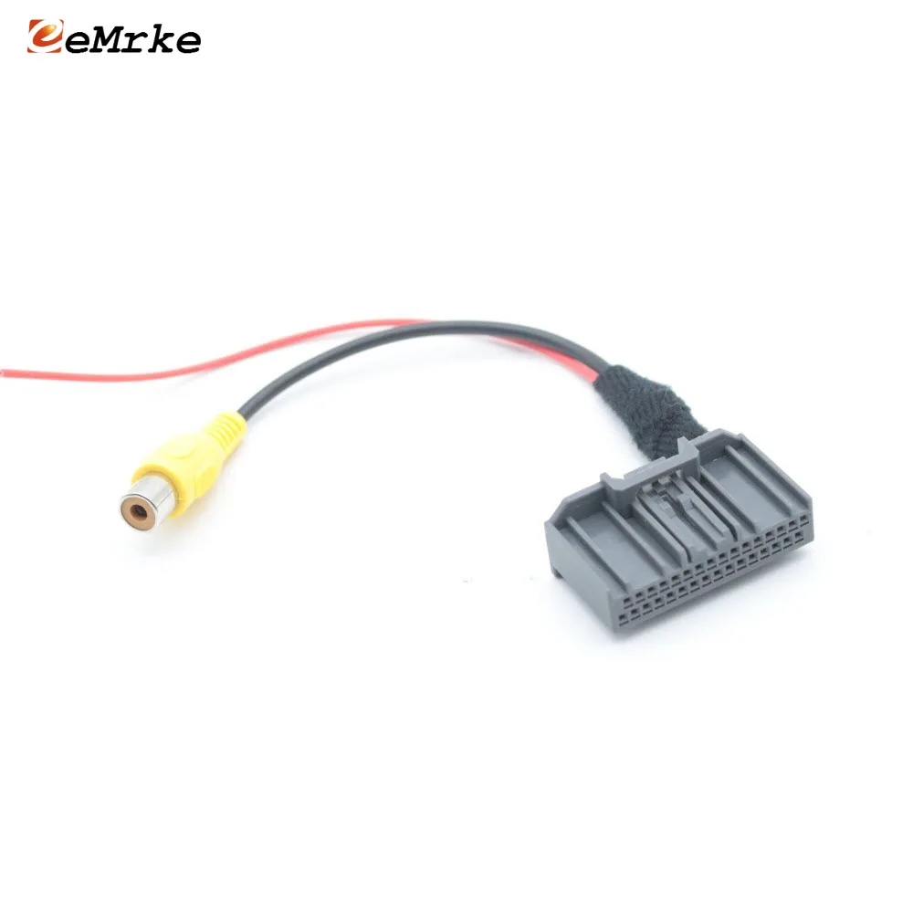 

EEMRKE Car Rearview Camera Adapter Connector Wire for Honda City 2015-2018 Upgrade Screen Display Video Input RCA Cable