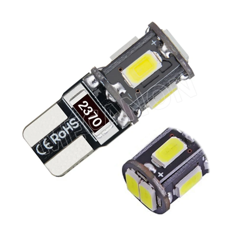 500X Car LED T10 194 168 W5W CANBUS 5630 LED 6 SMD No Error Auto LED Clearance Light License Plate Lamp Reading Side Light 12V