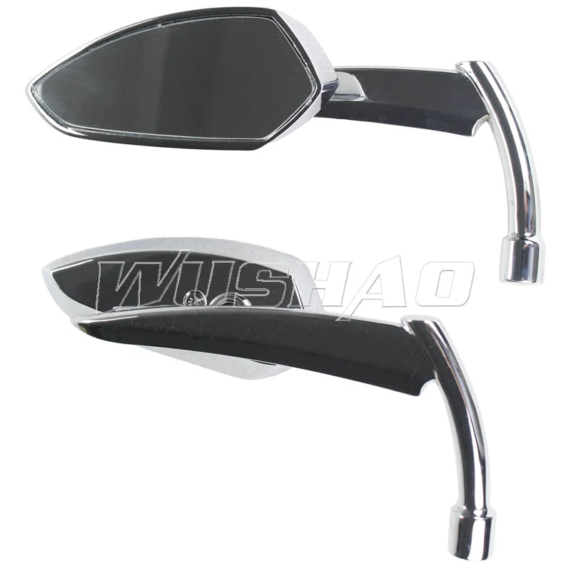 Black Chrome Motorcycle mirror Rearview Side Mirrors For Harley Dyna Touring Road Electra Glide Softail Sportster 1200 883