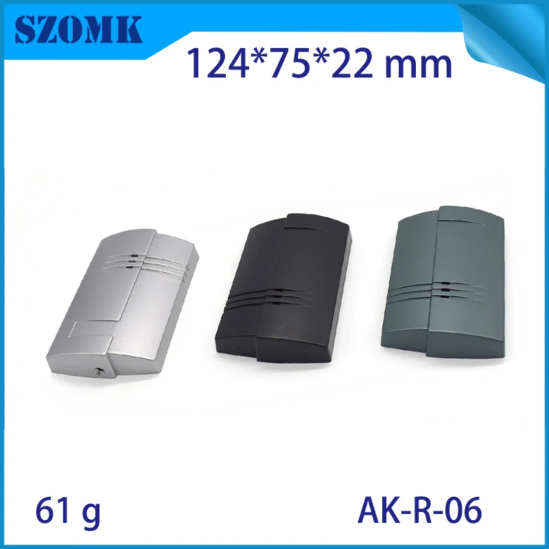 10Pcs szomk plastic card reader sensor box electronic distribution box 124*75*22mm wall mount diy project enclosure switch box