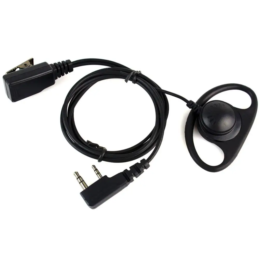 

2 Pin PTT MIC Earpiece Headset for KENWOOD PUXING TYT BAOFENG 888S 2-Way Radio