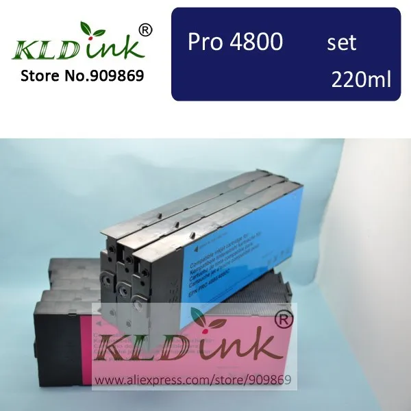 [KLD Ink] Compatible ink cartridge for Stylus Pro 4800 Printer  ( 9 cartridges with chip and pigment ink )