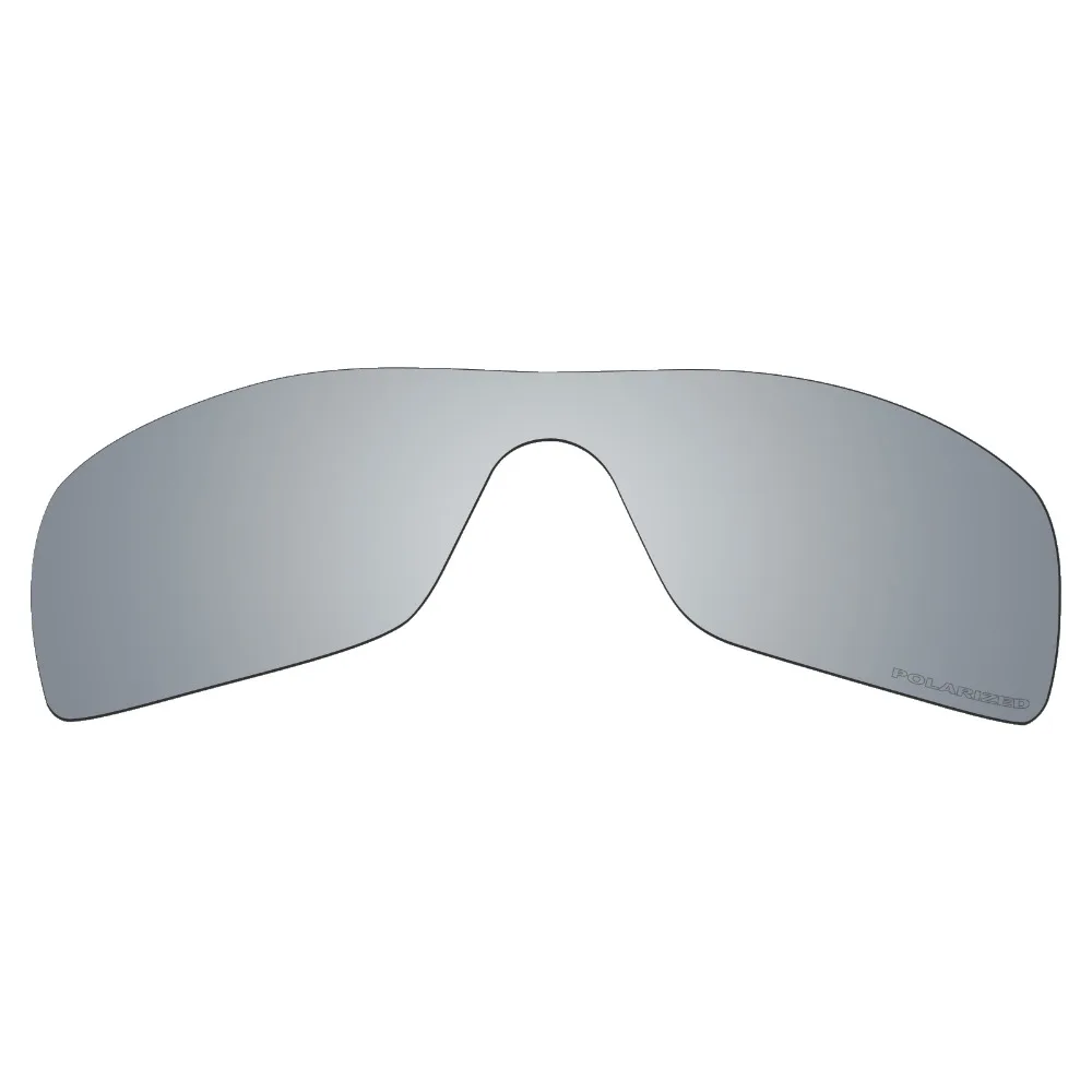 SNARK POLARIZED Resist SeaWater Replacement Lenses for-Oakley Batwolf Sunglasses Silver Titanium