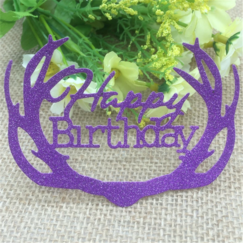 

Happy Birthday Metal Cutting Dies Stencils Scrapbooking Photo Album Card Paper Embossing Craft DIY