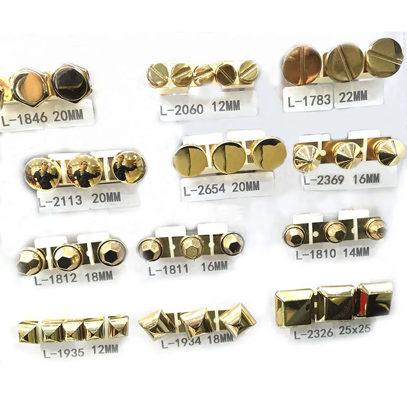 Gold screws rivets Chicago screw/Concho screw 100sets