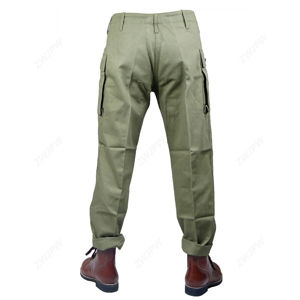 WWII US GREEN HBT ARMY  PANTS  SHIRT TROUSERS OUTDOORS PANTS