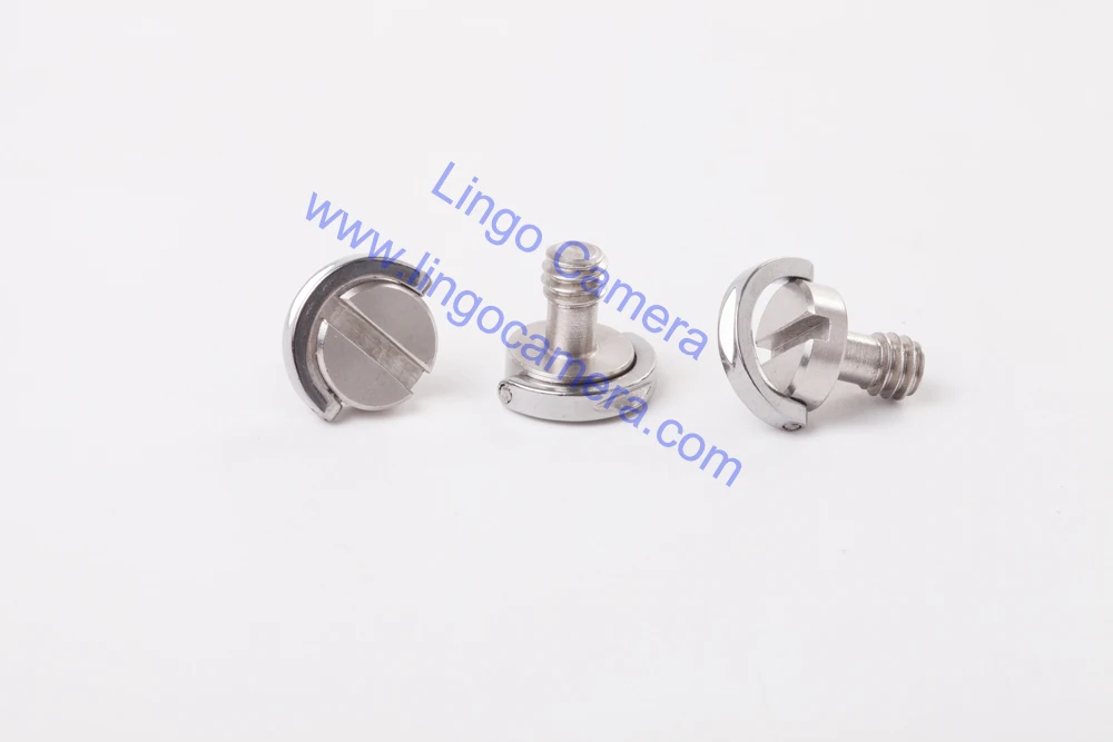Parafuso para câmera dslr ll1485, 1/4 ", tripé, placa de liberação rápida, prata