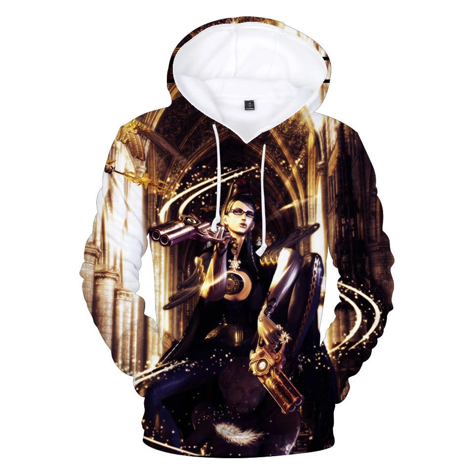 New fashion design Bayonetta print sport 3d hoodies Sweatshirt men women Hoodie hoody tops casual Long Sleeve 3D Hooded pullover