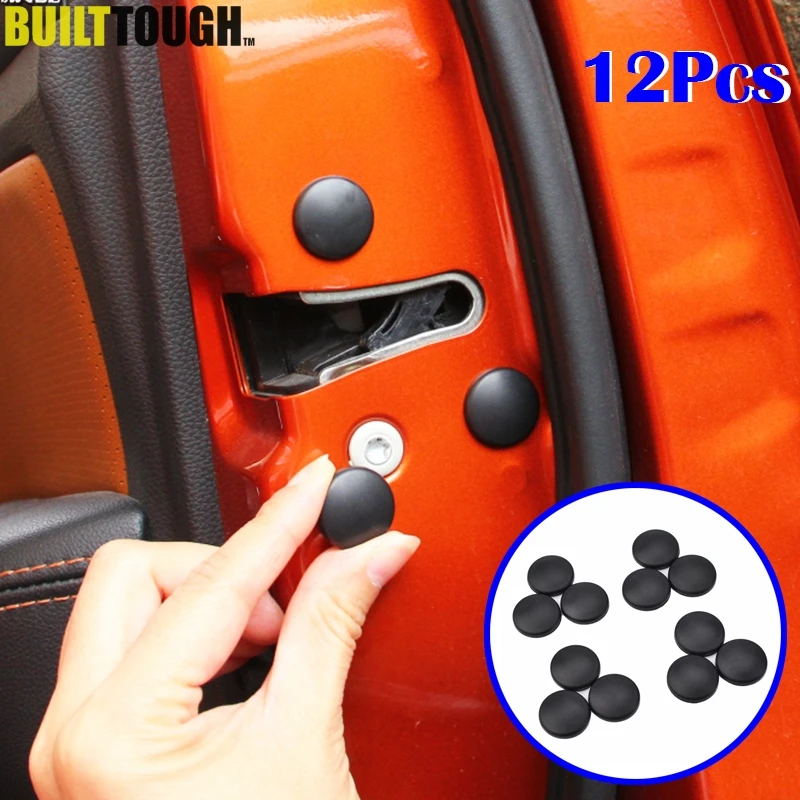 12Pc Car Door Lock Screw Protector Cover For Toyota Land Cruiser 200 Prado J150 RAV4 Corolla Camry Highlander Sienna Yaris Prius