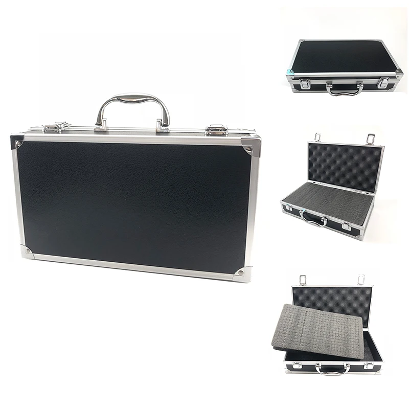 Aluminum Tool Box Portable Instrument Box Storage Case Suitcase Travel Luggage Organizer Case Tools With Lining 300*170*80mm