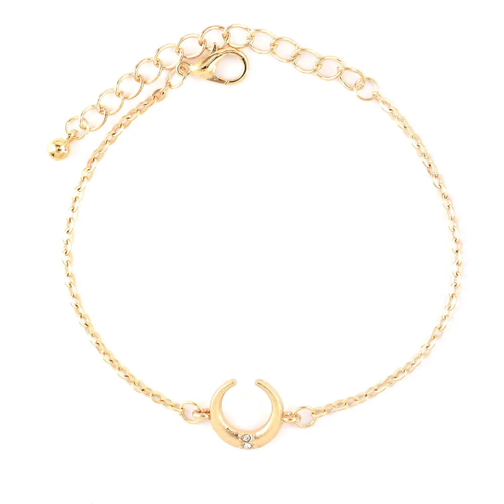 Bls-miracle Bohemian Geometric Bracelets & Bangles For Women Gold Color Crystal Charm Multi-layer Bracelet Femme Party Gifts