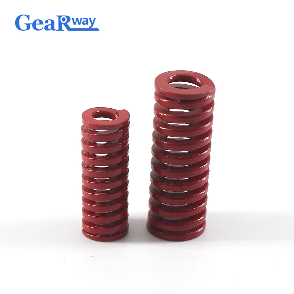 Gearway Red Die Spring Long 38% Compression Ratio Mould Die Compression Spring TM20x60/20x65/20x70/20x95/20x100mm Mold Spring