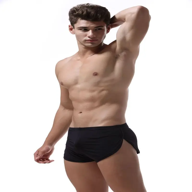 YIPIHORSE-¡novedad de 2019! Ropa interior Sexy gay para hombre, Bóxer cómodo con bolsa convexa en U de seda, talla XXL