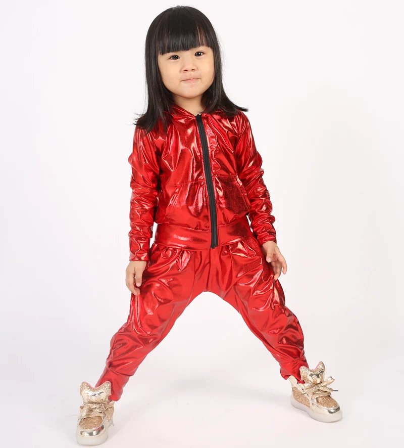 2021 Kids Adults Fashion Harem Hip Hop Dance Pants Children\'s Clothing Sweatpants Stage Performance Baby Sports Red Trousers