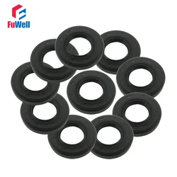 10pcs TC Type Skeleton Oil Seal Gasket 10x16x4/10x20x5/10x22x6/10x25x7/10x26x7/10x28x7mm NBR Black Rubber Radial Shaft Seals