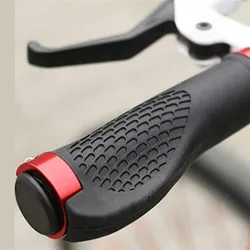 Rubber Bike Handlebar Grip Anti-Skid Ergonomic Mountain MTB Cycling Parts Bicycle Grips Black Gold Red Blue