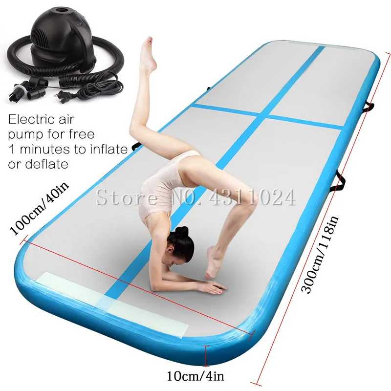 

Free Shipping 3*1*0.1m Inflatable Tumble Track Trampoline Air Track Gymnastics Inflatable Air Mat Come With a Pump