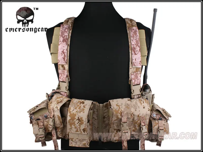 

EMERSON LBT 1961A-R Chest Rig Tactical Vest Airsoft Combat Gear 2977B AOR1