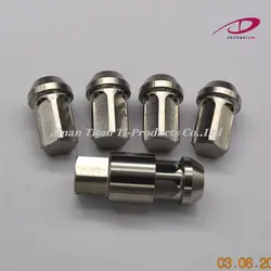 Jntitanti Gr5 titanium lug nut M12/14*1.25/1.5*35mm lock Anti-theft  4 nut+1 key close end