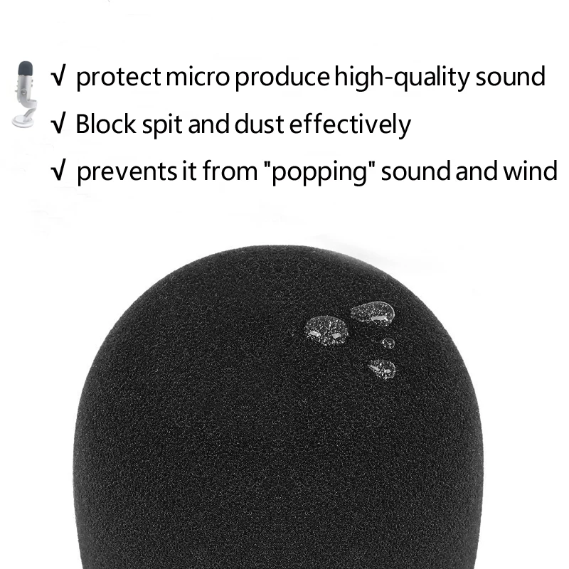 SHELKEE  Foam Microphone Windscreen for Blue Yeti ,Yeti Pro condenser microphones-  as a pop filter for the microphones