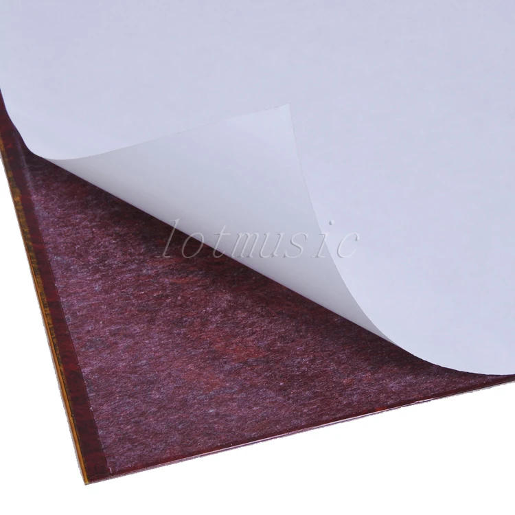 6pcs 18*46cm Adhesive Acoustic Pickguard Material Scratch Plate Soft