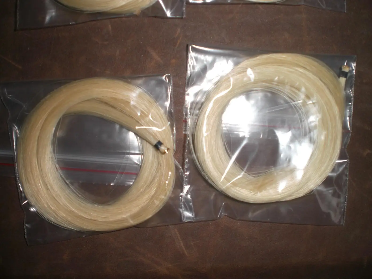 Cabelo de cavalo para violino, qualidade caudas, preto ou branco, 1 feixe, 6 gramas
