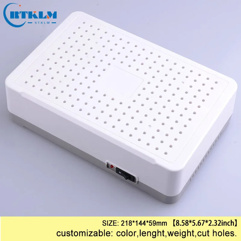 Plastic network enclosure abs junction box electronic instrument case diy project box custom wifi electric box IP54 218*144*59mm