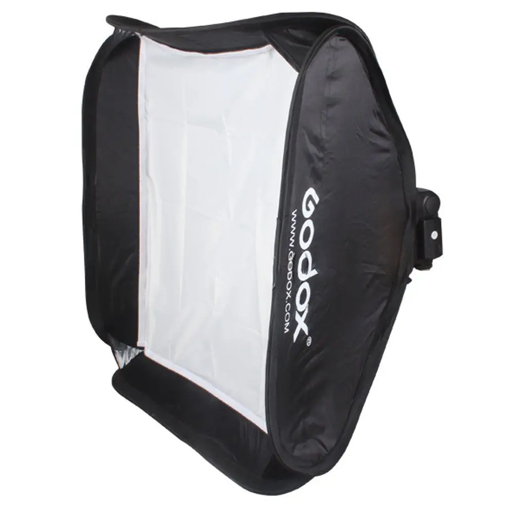 Софтбокс Godox 40x40 см + s-образный кронштейн, держатель Bowens + сумка, комплект для вспышки камеры