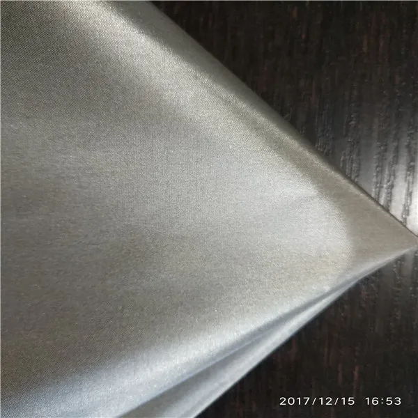 gray color shielding electroconductive fabric for bag lining