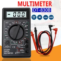 1 conjunto lcd multímetro digital ac/dc 750/1000v digital mini multímetro sonda para voltímetro amperímetro ohm testador medidor de tensão atual