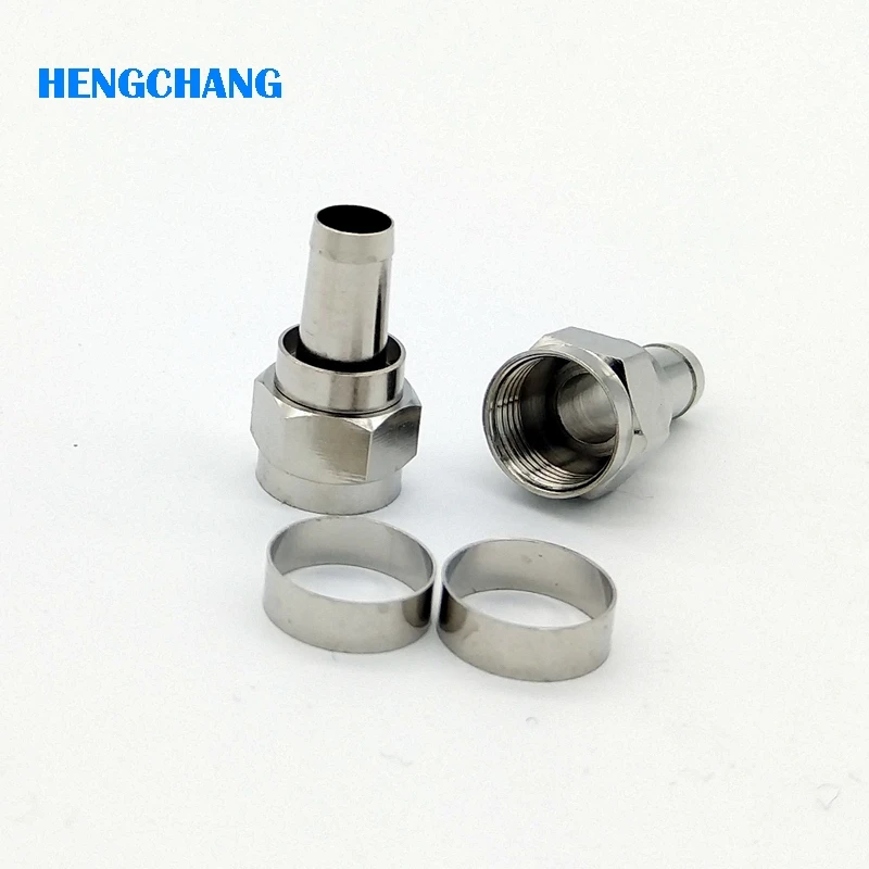 75-5 F type Connector For CATV Coaxial Cable Satellite Receiver Antenna F-Type Connector With 10pcs/lot