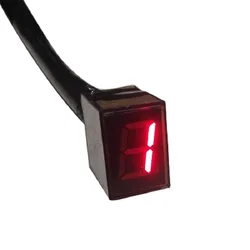 Indicateur de changement de vitesse numérique LED rouge universel pour moto, capteur de levier de vitesse, 5 vitesses, vente en gros