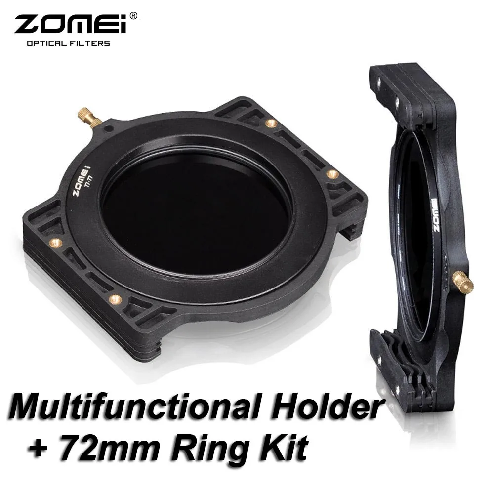 ZOMEI Filter Holder + 72-72mm Adaptor Ring for Cokin Z-Pro Lee Tiffen Hitech Kood Singh-Ray 4x5\