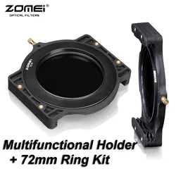 ZOMEI Filter Holder + 72-72mm Adaptor Ring for Cokin Z-Pro Lee Tiffen Hitech Kood Singh-Ray 4x5