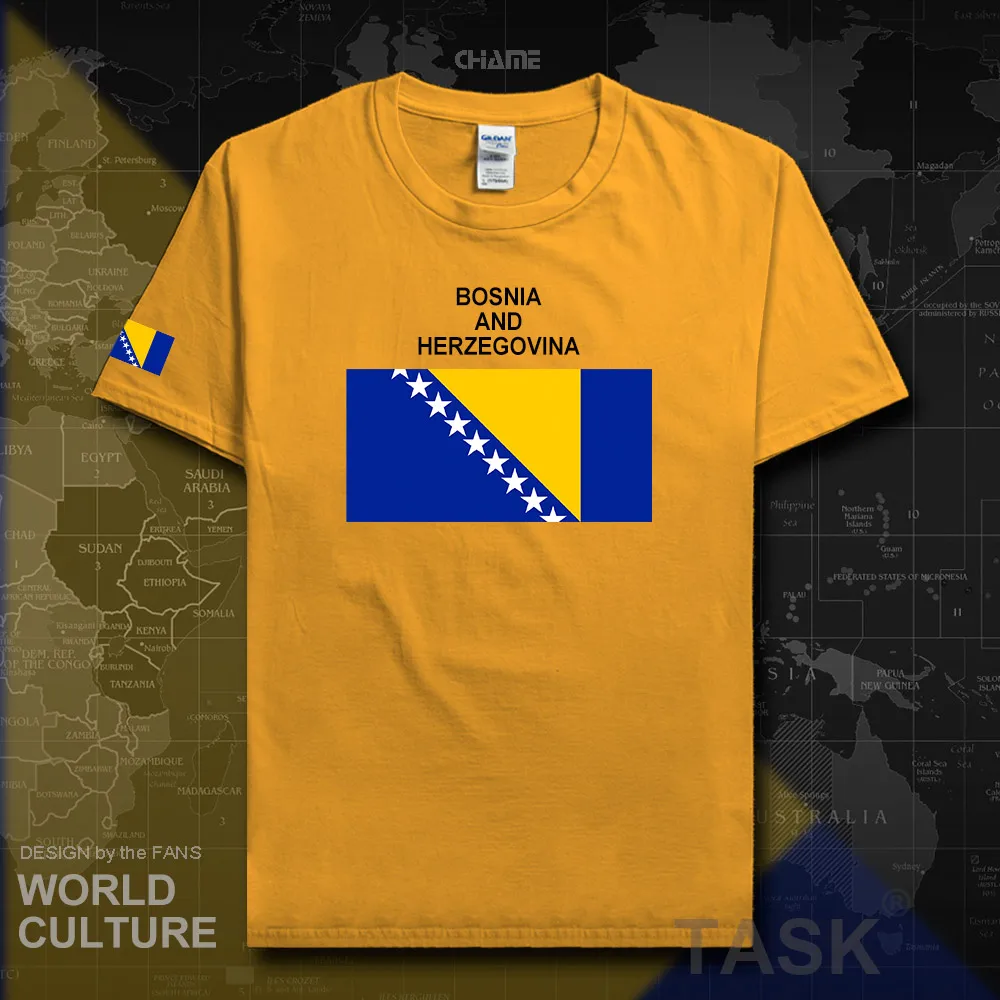 Bosnia and Herzegovina men t shirt 2018 jersey nation team tshirt 100% cotton t-shirt clothing tees BIH Bosnian Herzegovinian 02