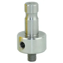 Swiss-Style ( Dia 12mm )  stainless steel adaptor with M8 male thread, Adapter M8-Snap-on prisms plug plug for wall bolts