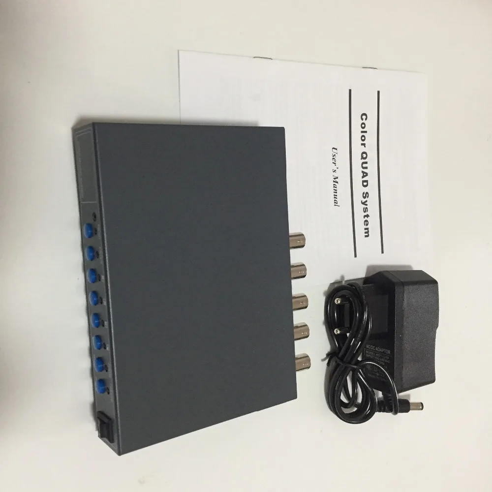 Quad Splitter CCTV Per 4 Telecamere Con Uscita Video Singola, Compatibile NTSC/PAL, Regolazione Speculare E Memoria Dello Stato, Per Sistemi Di Videosorveglianza