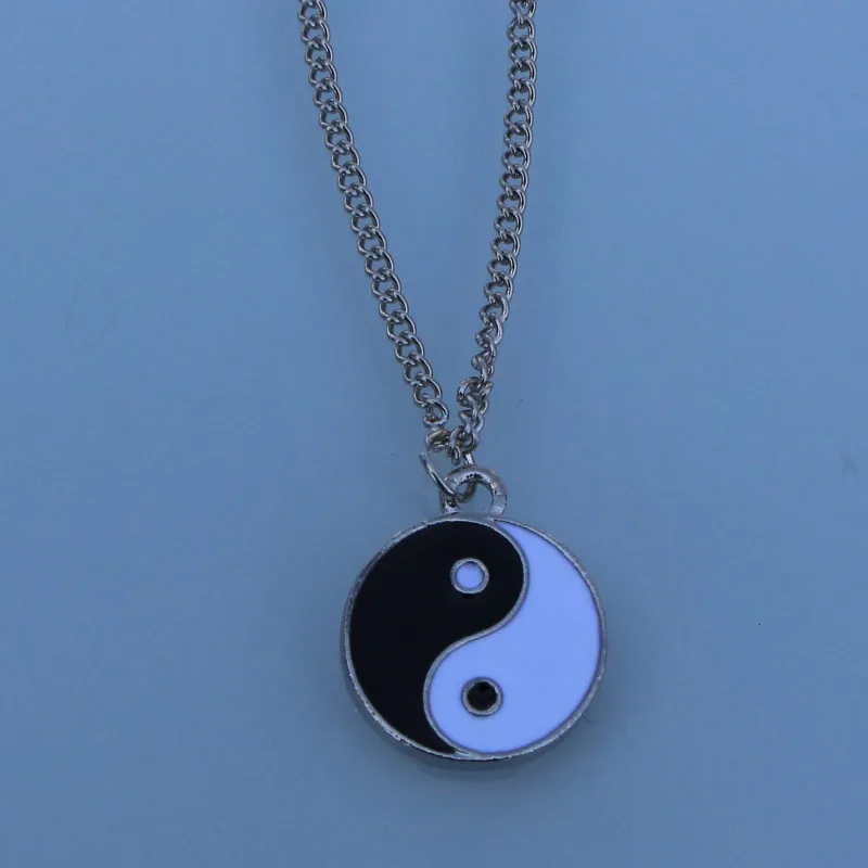 Fashion Personality Yin Yang Ba Gua Taichi Pendant Necklace For Women Men Jewelry Punk Chain Necklaces Bijoux Collares Colar