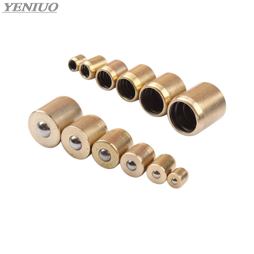 5pcs Brass Push Button oiler press fit ball Gas Engine Motor Hit&Miss Oil Grease Copper billiard cup butter