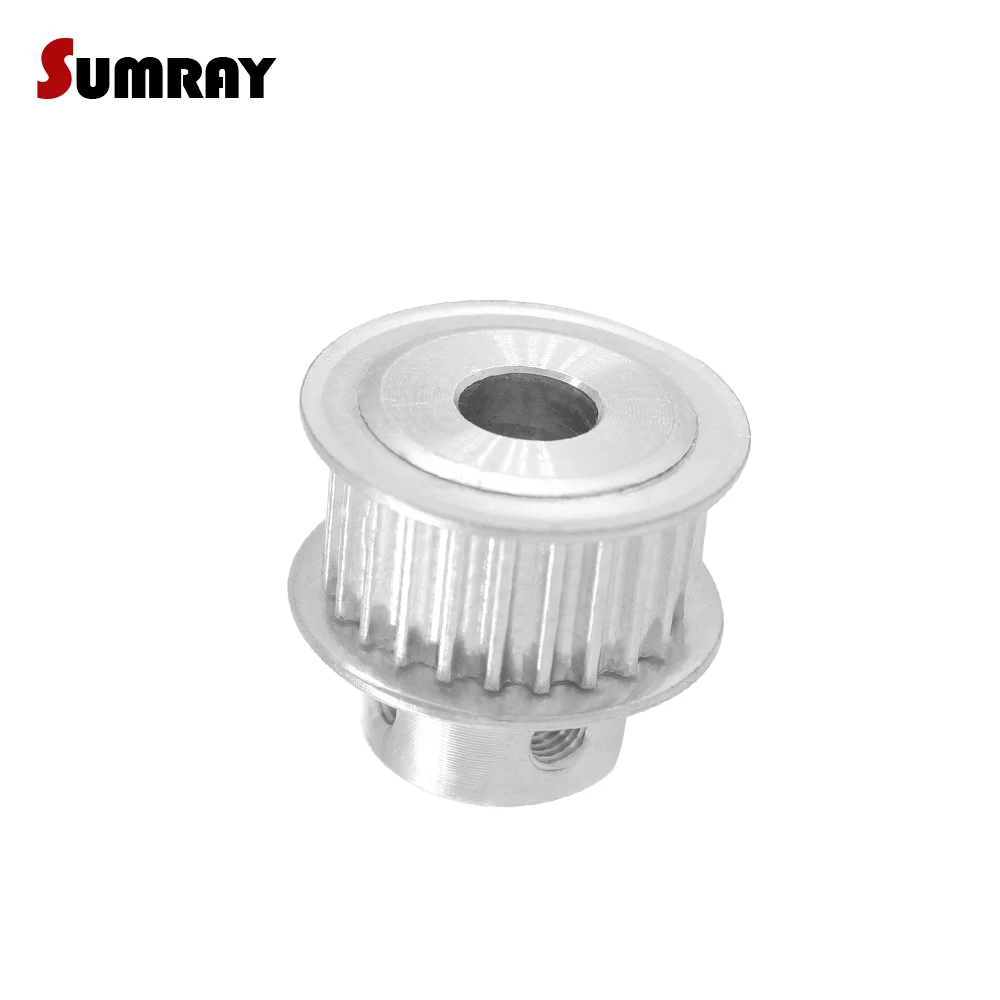 2pcs HTD3M 22T Transmission Pulley 5/6/6.35/8/10mm Inner Bore 11/16mm Width Tooth Belt Pulley for 3M Rubber Belts Round