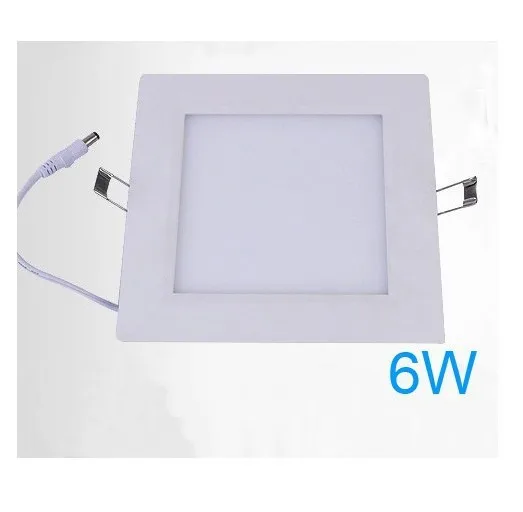 Dropship ultrathin 6w led ceiling panel light 2835 SMD 30leds lights ultra thin lamp 85~265V + driver for kitchen bathroom CE