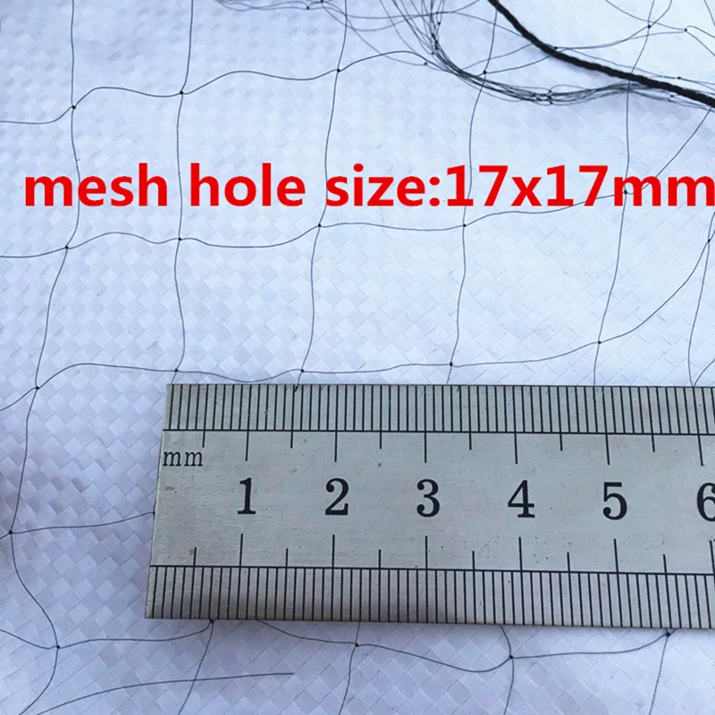 High Quality Deep Pockets Nylon 5x8m/10m/12m/17m  Bird Mist Net Bird Capture Net Bird Catching Bird Netting Wind System