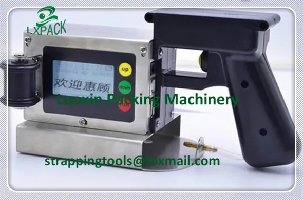 LX-PACK Lowest price handheld ink jet printer for batch carton box printing machine for wood plastic aluminum foil cartons cable