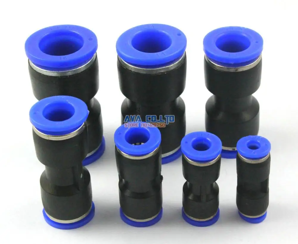 20 Pieces Pneumatic Straight Union Tube OD 12mm Air Push In To Connect Fitting One Touch Quick Release Fitting