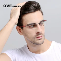 2022 Optical Glasses frame Men prescription Myopia transparent glasses men's eyeglasses frame male Half Metal Spectacles eyewear