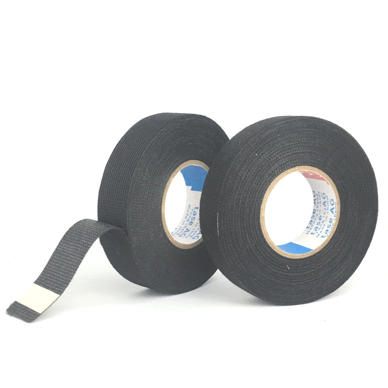 0.3mm*15m Universal Flannel fabric Cloth Tape automotive wiring harness Black Flannel Car Anti Rattle Self Adhesive Felt Tape