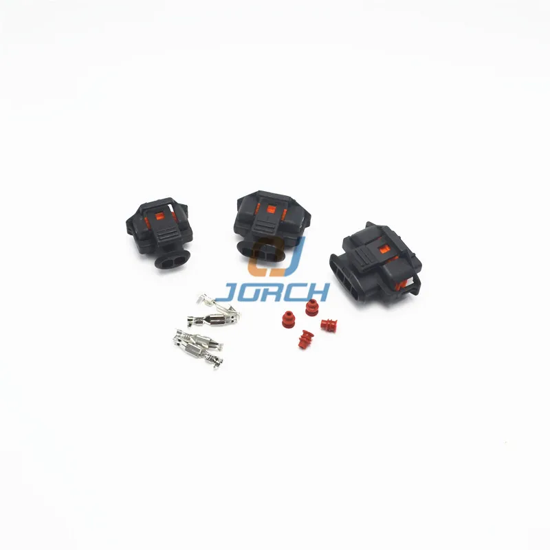 5 sets Kit 2 3 4 pin way Female Boschs sealed Diesel Fuel Common Rail pressure Injector Crankshaft Sensor Connector plug