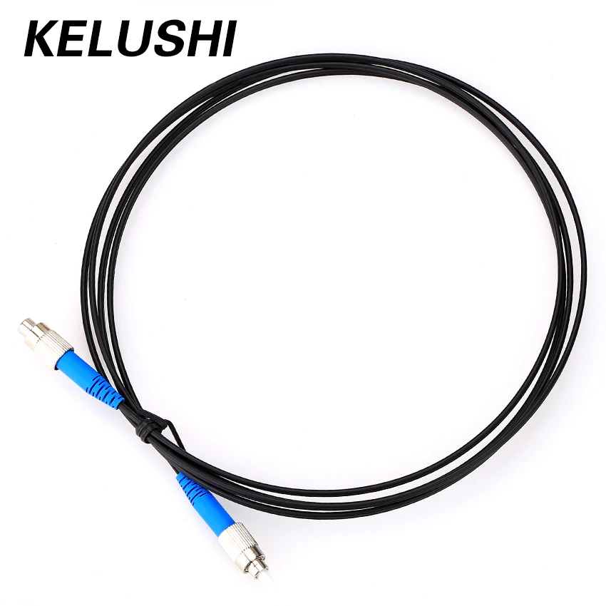 

KELUSHI 2M FTTH Fiber Optic Drop Cable Patch Cord FC to FC Simplex Singlemode FC-FC 6.5Ft SM Fiber Optic Jumper Cable