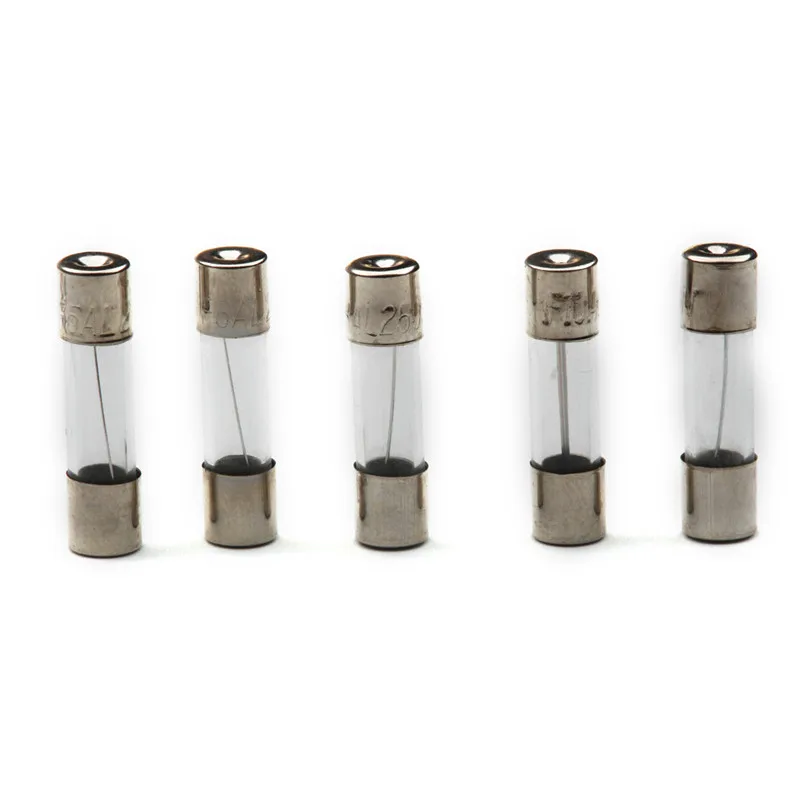 100pcs 0.2/0.3/0.5/0.75/1/1.5/2/2.5/3A 250V Fast-blow Glass Fuses 5x20mm Electrical Fuse Amp Quick Blow Glass Tube Fuse